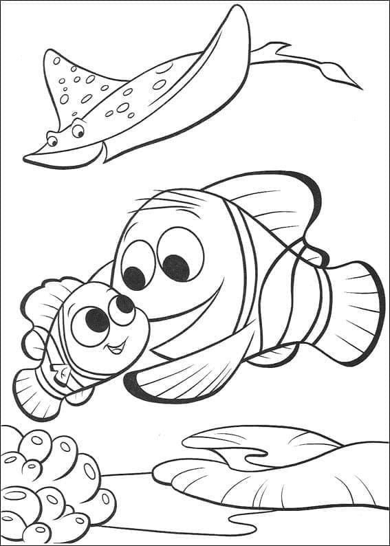 Findet Nemo für 2-jährige Kinder ausmalbilder
