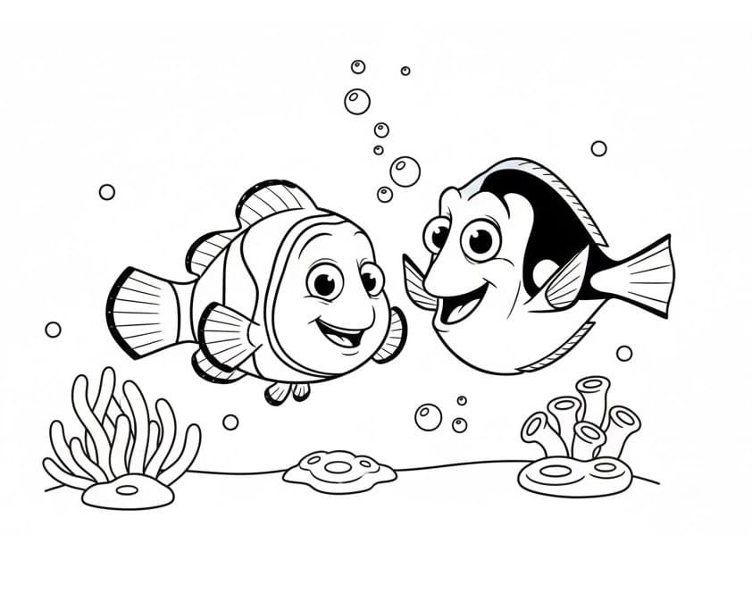 Findet Nemo kostenlos ausmalbilder