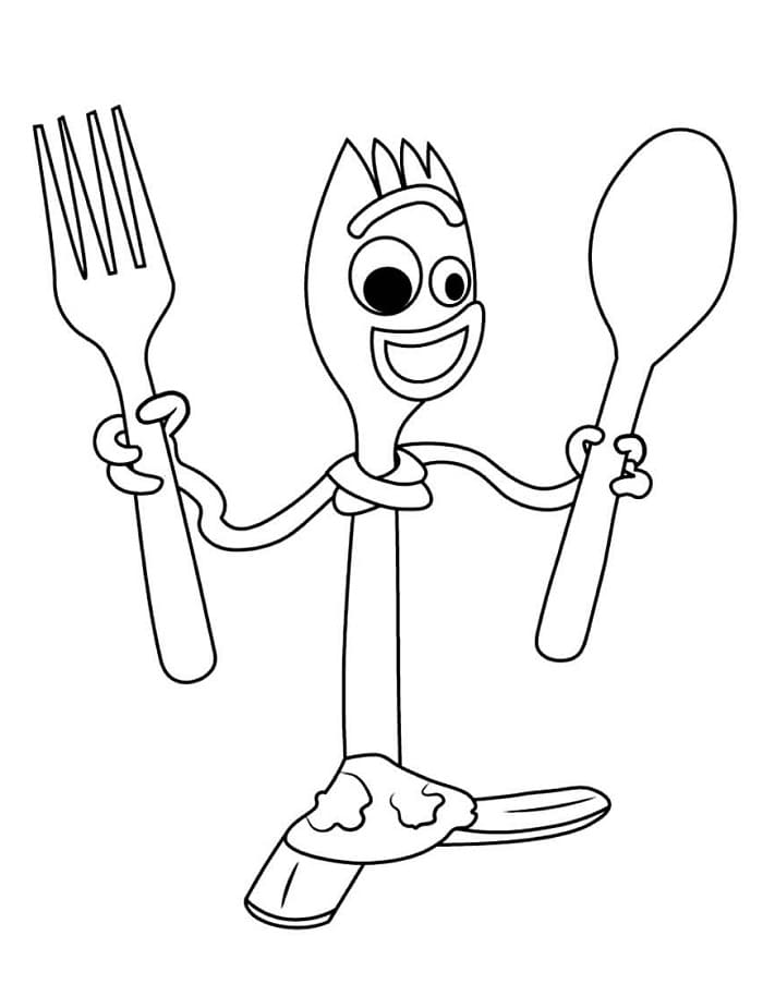 Forky Toy Story 5 ausmalbilder