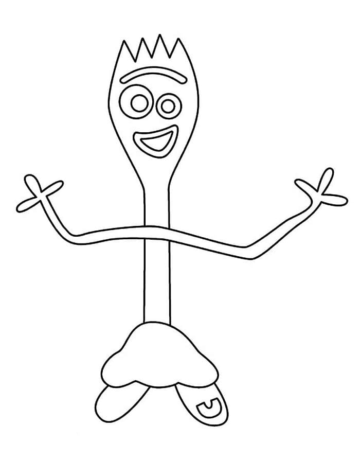 Forky aus Toy Story 5 ausmalbilder