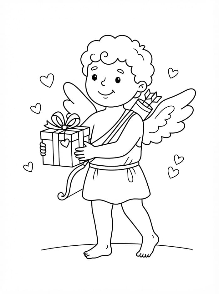 Freundlicher Amor ausmalbilder