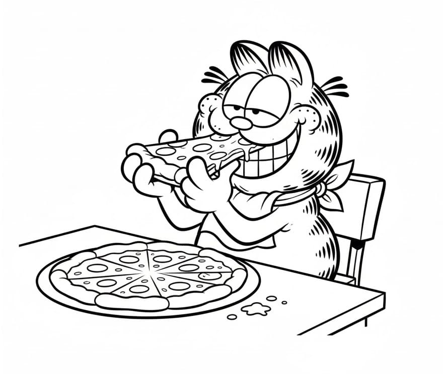 Garfield-Bild ausmalbilder