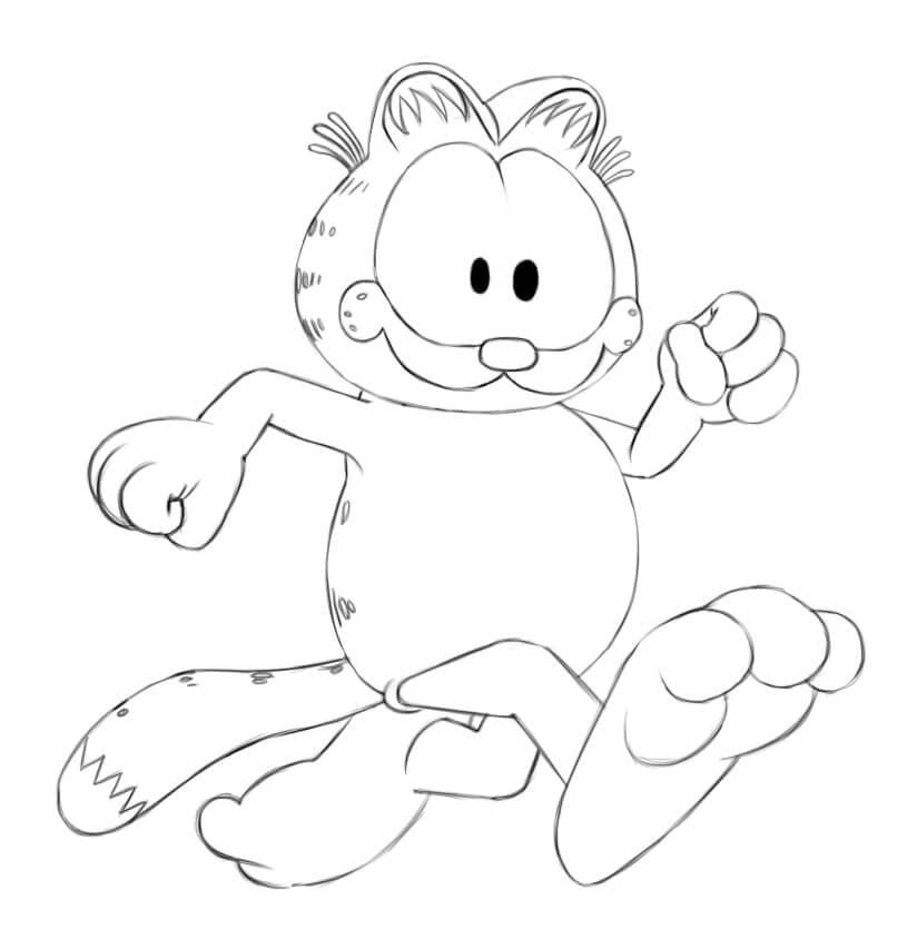 Garfield für 3-jährige Kinder ausmalbilder