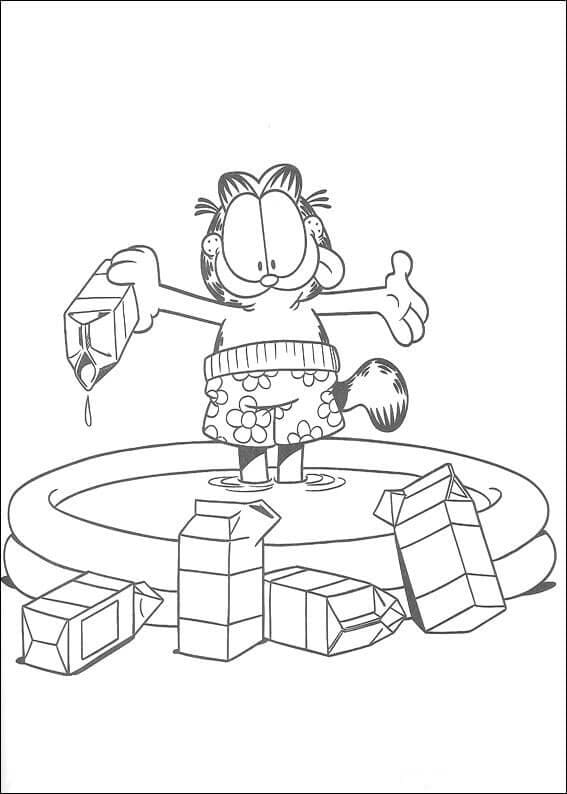 Garfield für 5-jährige Kinder ausmalbilder