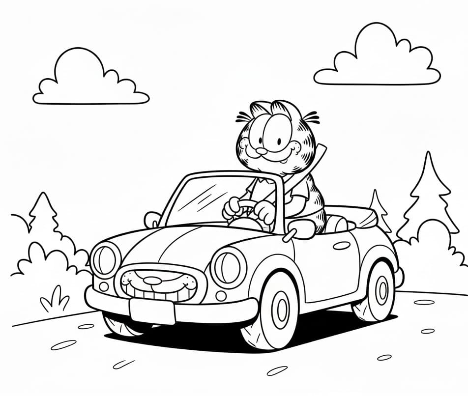 Garfield für Kinder ausmalbilder