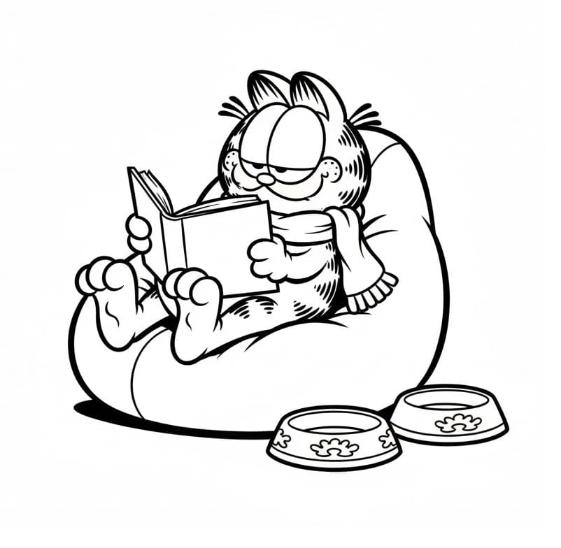 Garfield kostenlos ausmalbilder