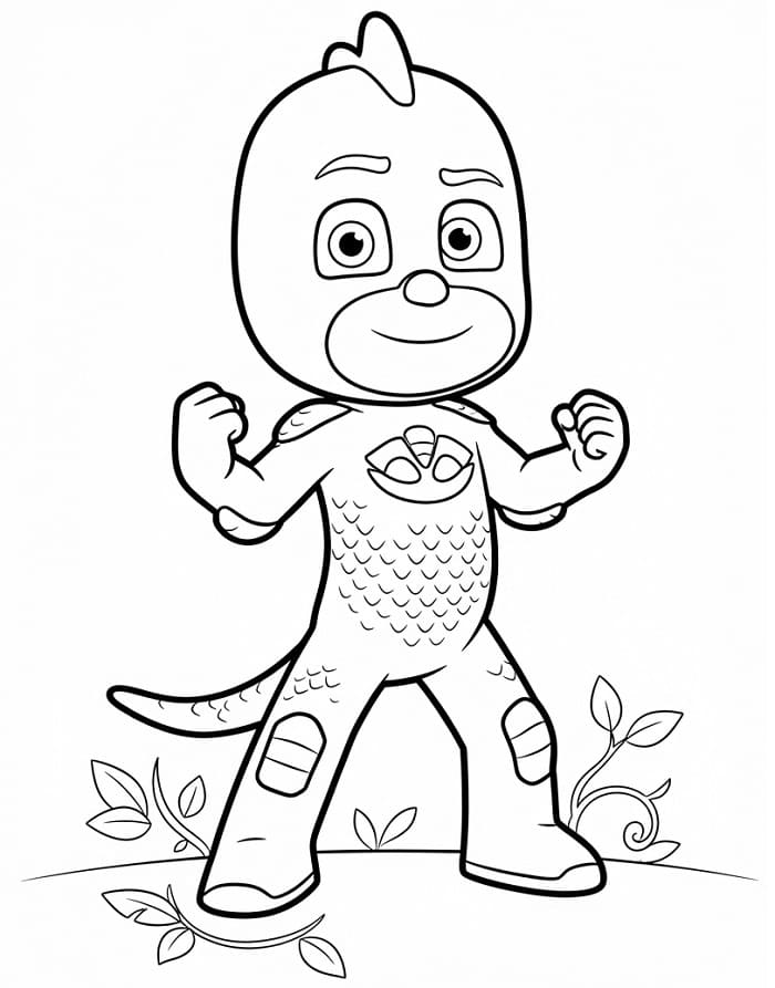 Gekko aus PJ Masks ausmalbilder