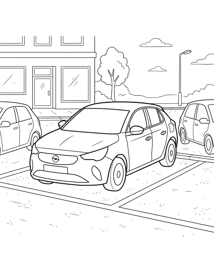 Geparkter Opel