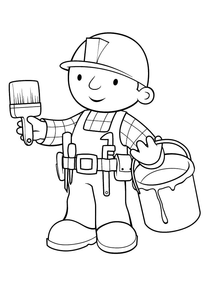 Gratis Bob der Baumeister für Kinder ausmalbilder