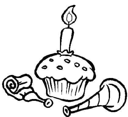 Gratis-Cupcake zum Ausdrucken ausmalbilder
