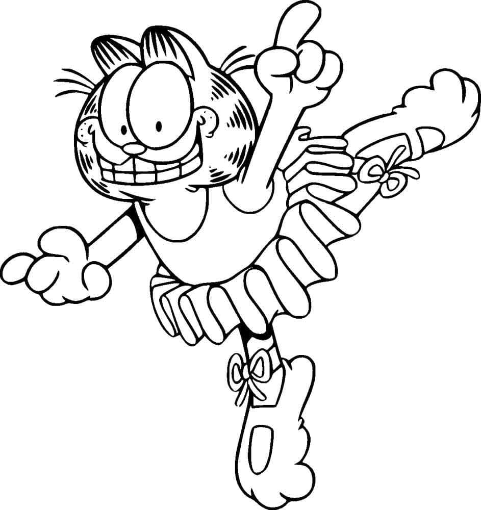 Gratis Garfield für Kinder ausmalbilder