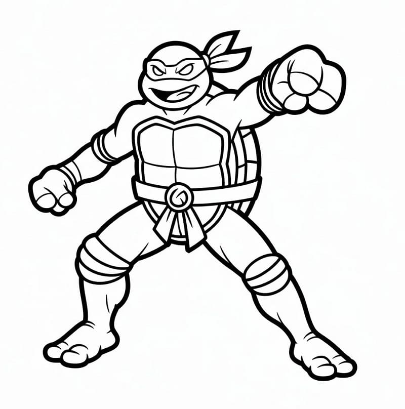 Gratis Ninja Turtles für Kinder ausmalbilder