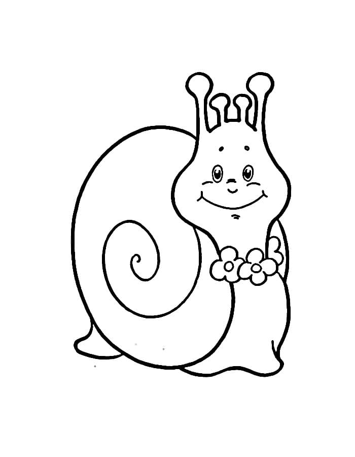Gratis Schnecke für Kinder ausmalbilder