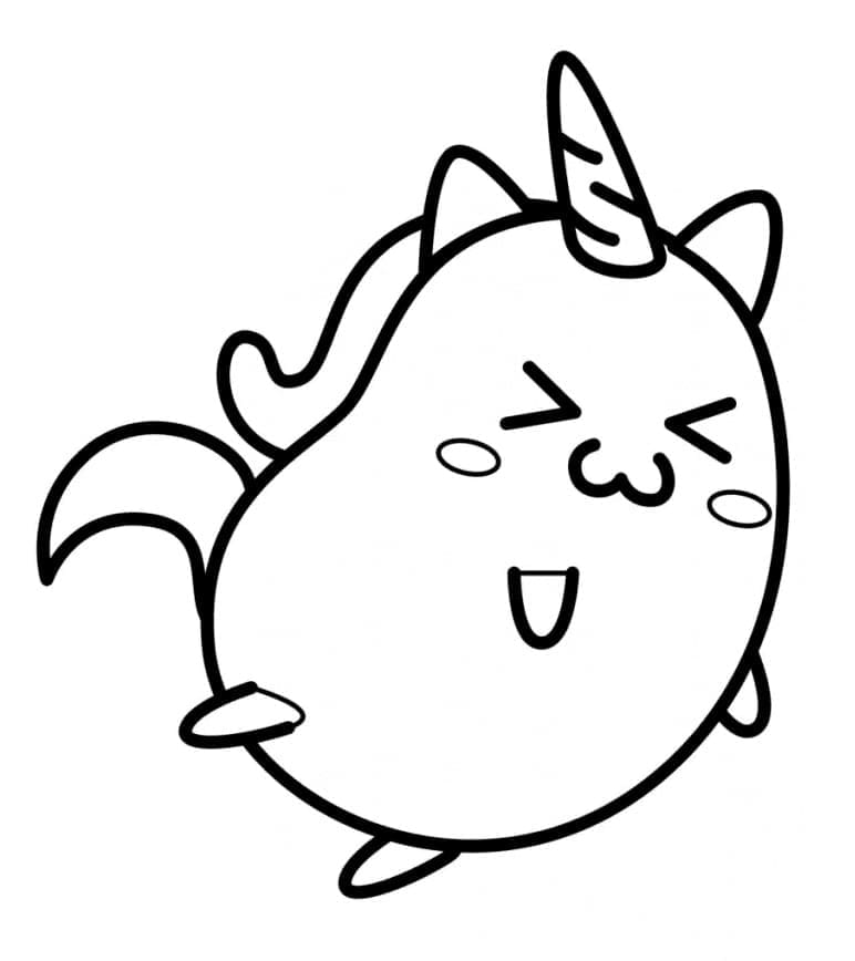 Gratis ausdruckbare Einhornkatze ausmalbilder