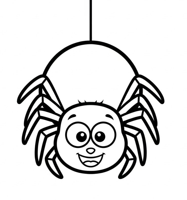 Gratis ausdruckbare Spinne ausmalbilder