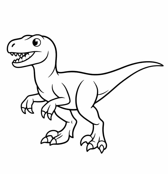 Gratis ausdruckbarer Velociraptor ausmalbilder