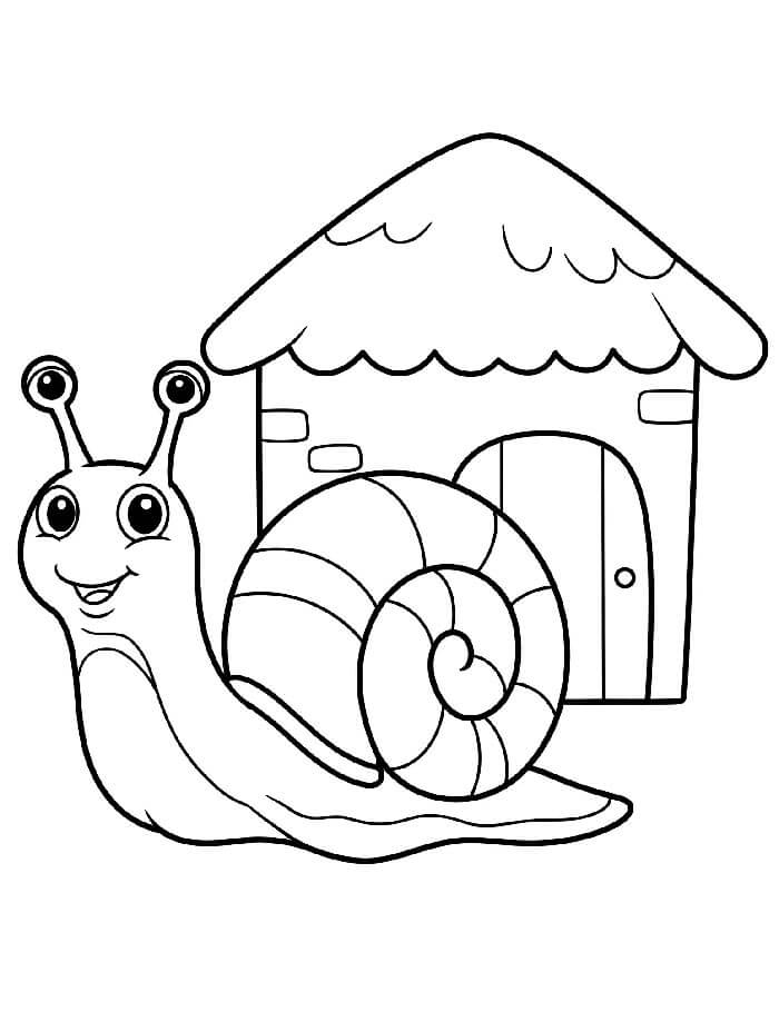 Gratis ausmalbare Schnecke ausmalbilder