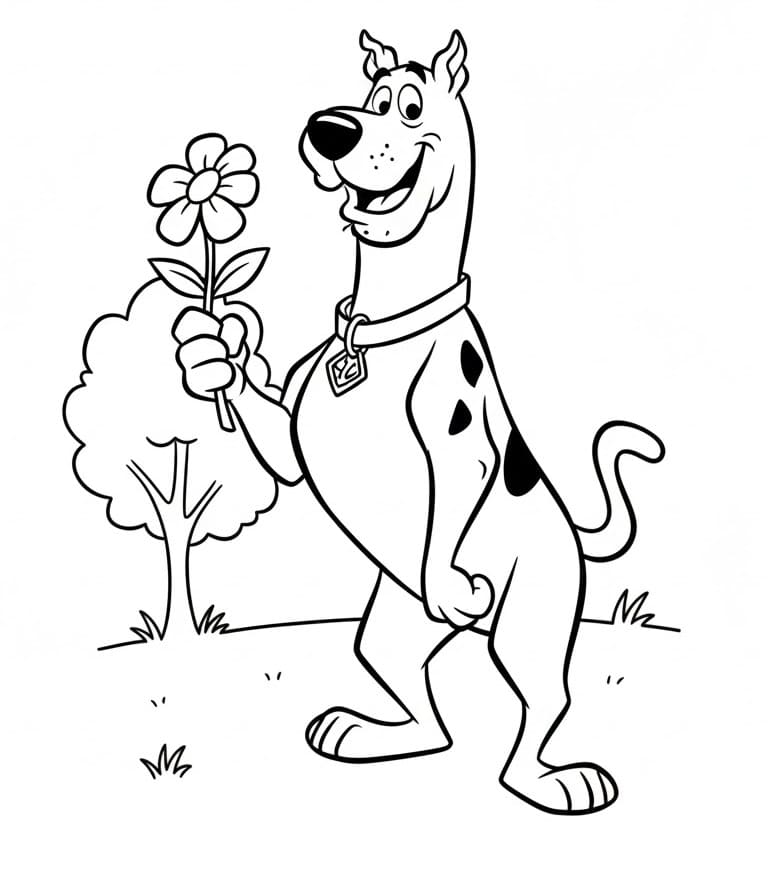 Gratis ausmalbarer Scooby-Doo ausmalbilder