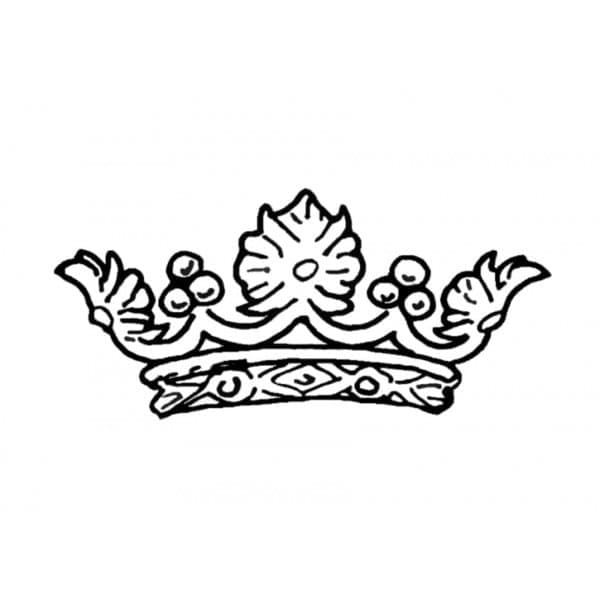 Gratis druckbare Krone ausmalbilder