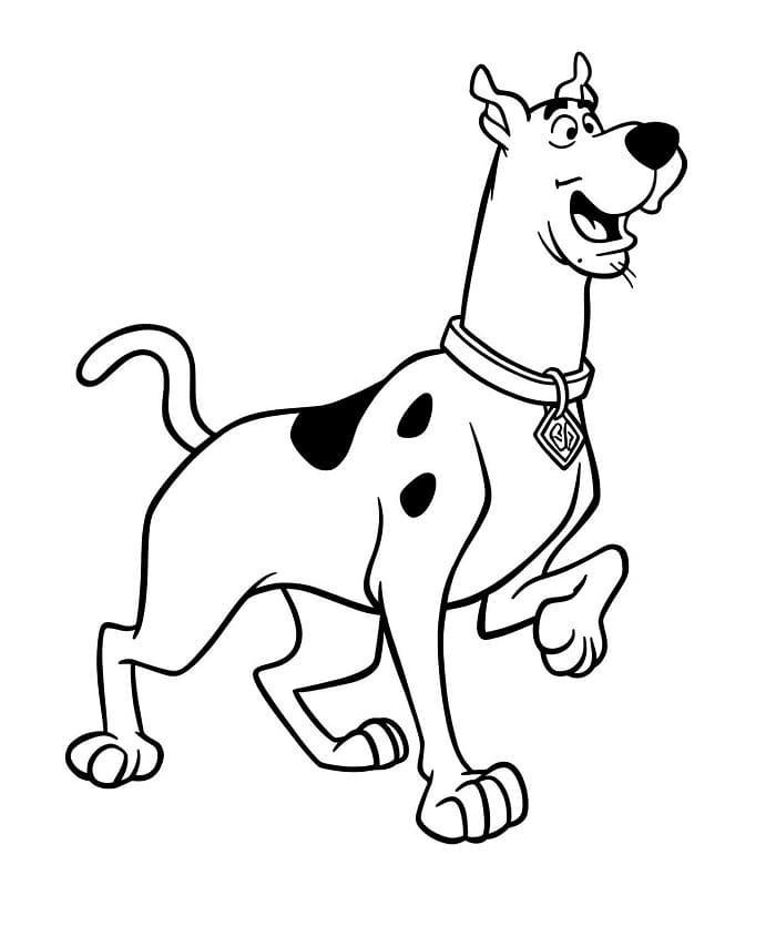 Gratis druckbarer Scooby-Doo ausmalbilder