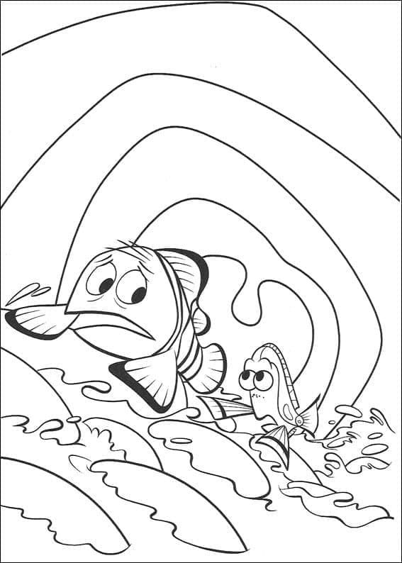 Gratis druckbares Findet Nemo ausmalbilder