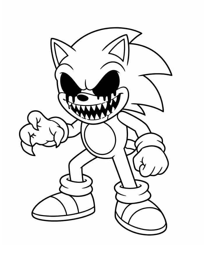 Sonic Exe ausmalbilder