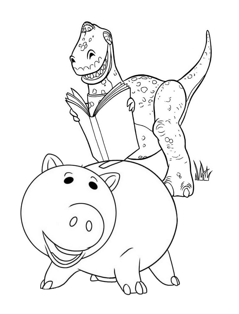 Hamm aus Toy Story 5 ausmalbilder