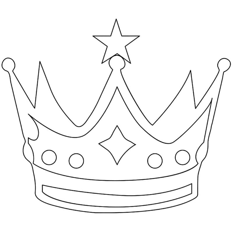 Königinnenkrone ausmalbilder