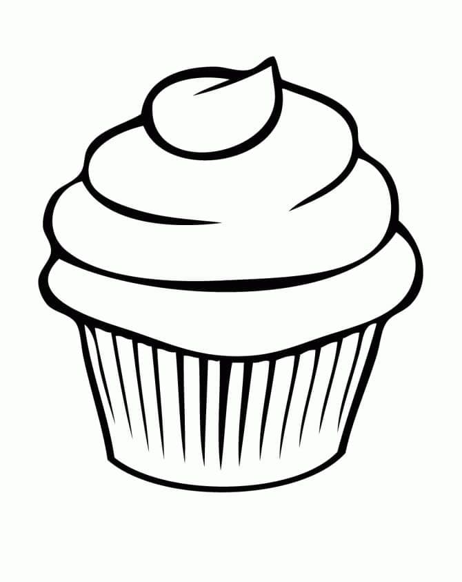 Kostenlos druckbarer Cupcake ausmalbilder