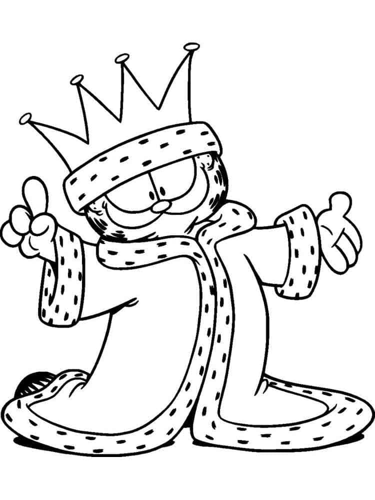 Kostenlos druckbarer Garfield ausmalbilder