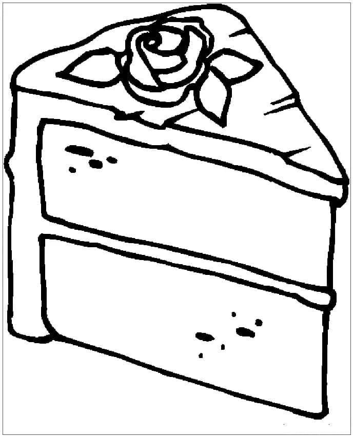 Kostenlos druckbarer Kuchen ausmalbilder