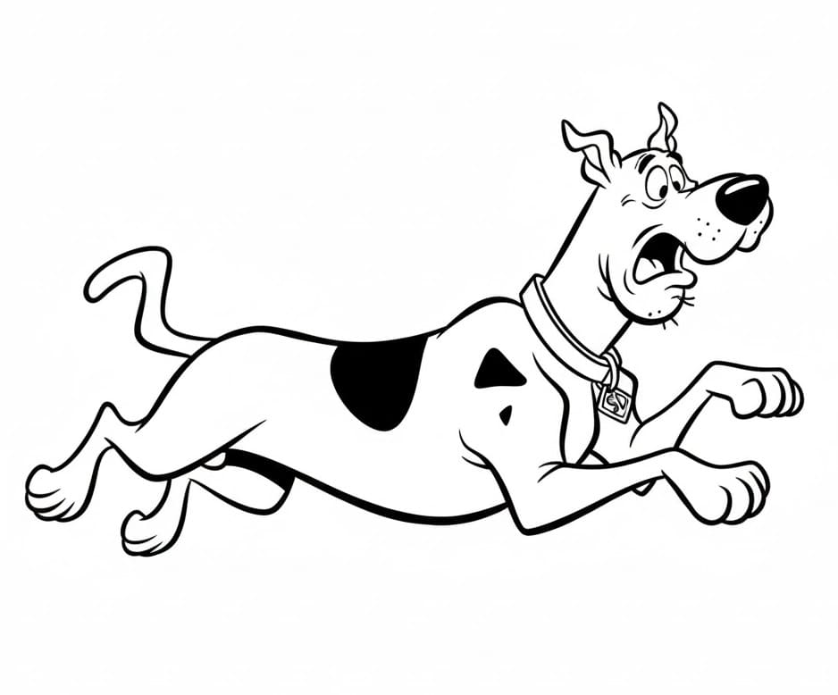 Kostenlos druckbarer Scooby-Doo ausmalbilder