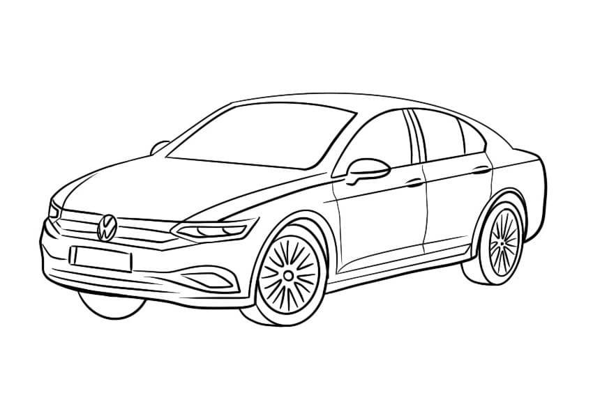 Kostenlos druckbarer Volkswagen