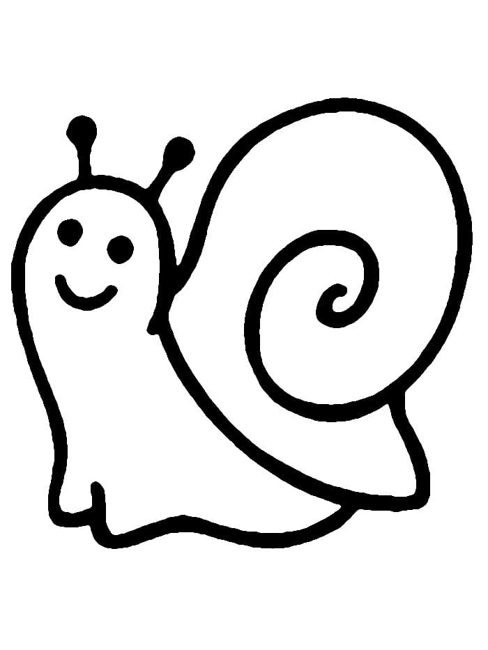 Kostenlose Schnecke für Kinder ausmalbilder