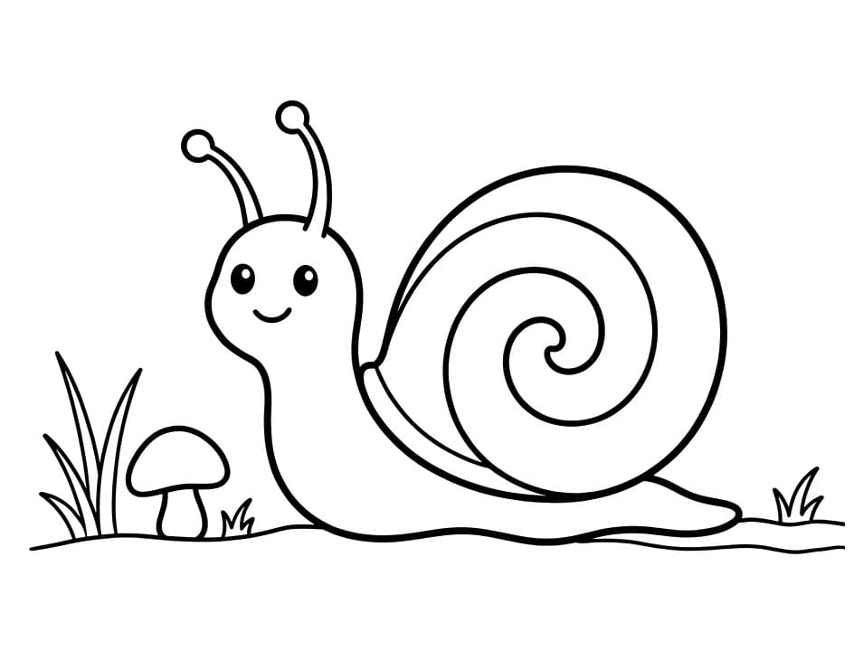 Kostenlose Schnecke ausmalbilder