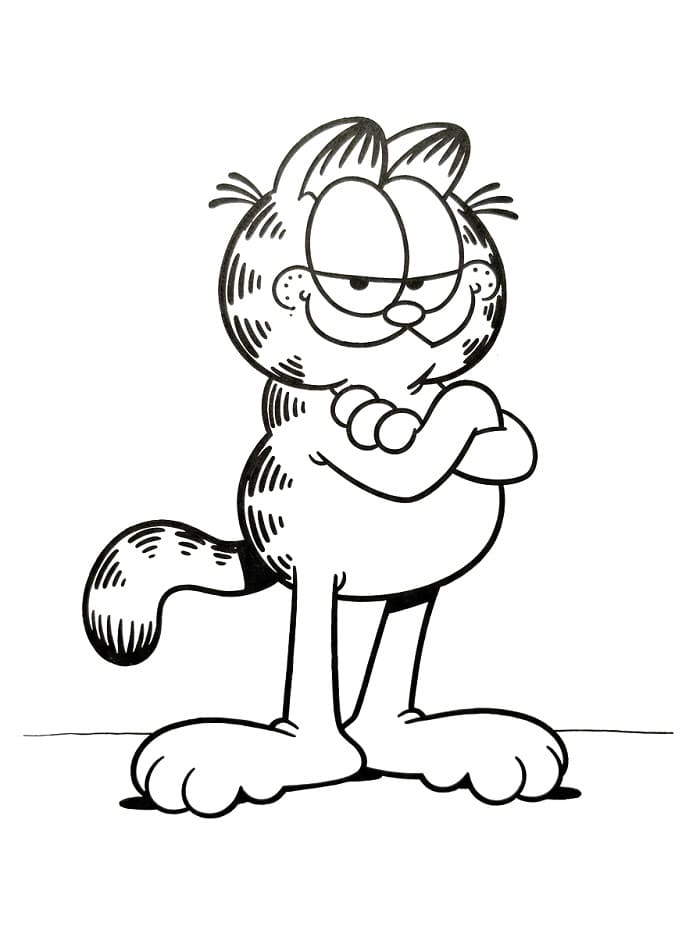 Kostenlose ausdruckbare Garfield-Vorlage ausmalbilder