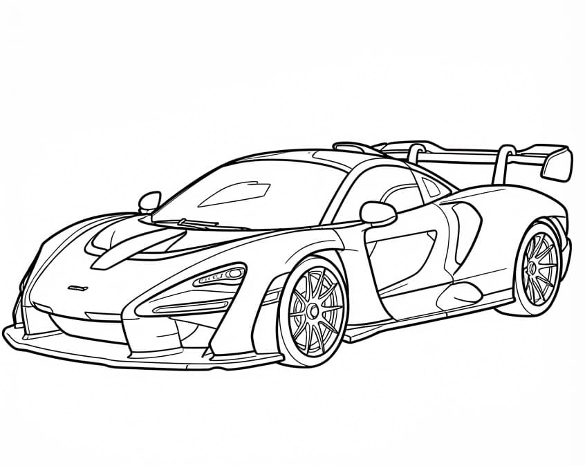 Kostenlose ausdruckbare McLaren-Vorlage