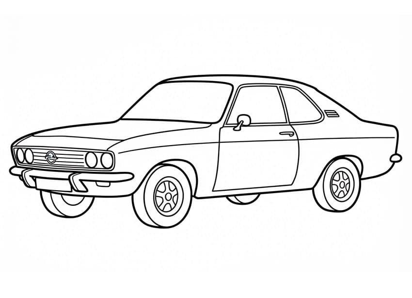 Kostenlose ausdruckbare Opel-Vorlage