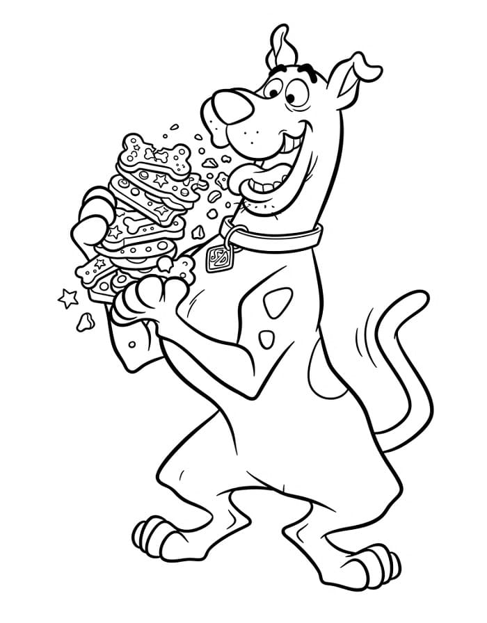 Kostenlose ausdruckbare Scooby-Doo-Vorlage ausmalbilder