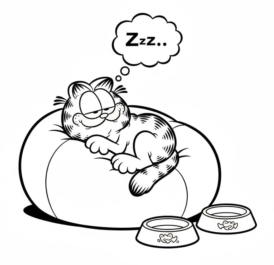 Kostenloser Garfield für Kinder ausmalbilder