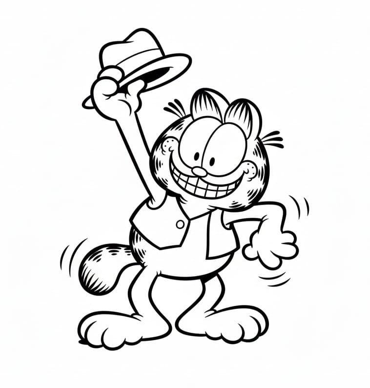 Garfield ausmalbilder