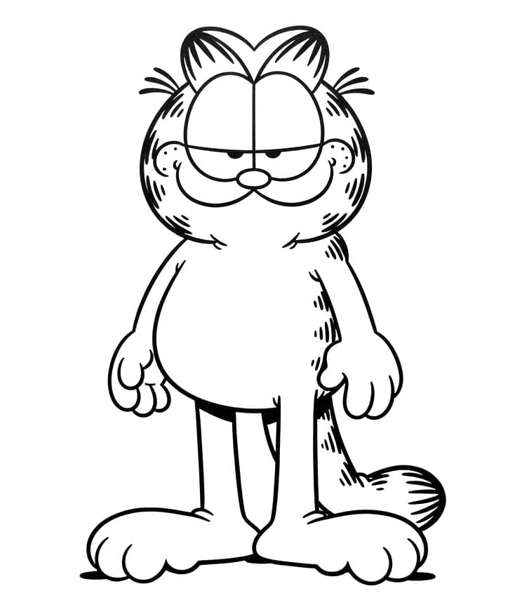 Kostenloser Garfield ausmalbilder