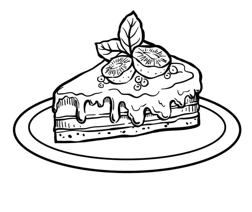 Kostenloser Kuchen für Kinder ausmalbilder