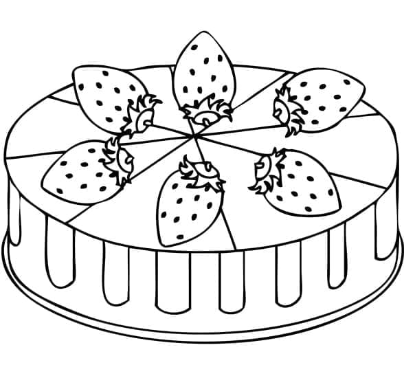 Kostenloser Kuchen zum Ausdrucken ausmalbilder