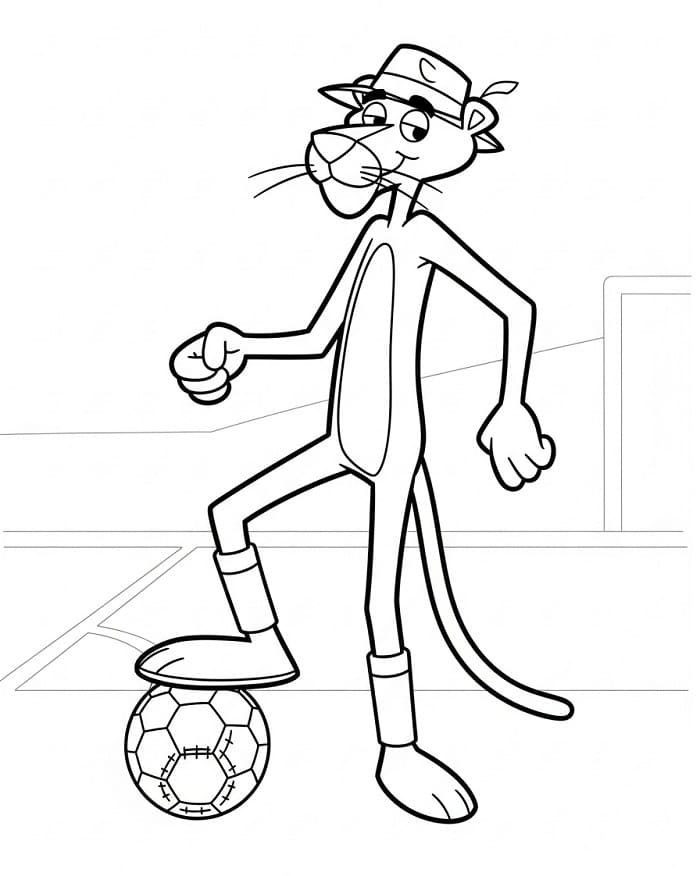 Kostenloser Rosarote Panther für Kinder ausmalbilder