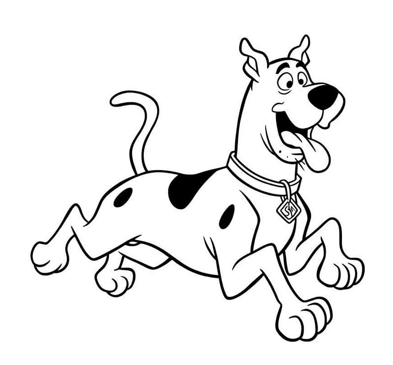 Kostenloser Scooby-Doo zum Drucken ausmalbilder