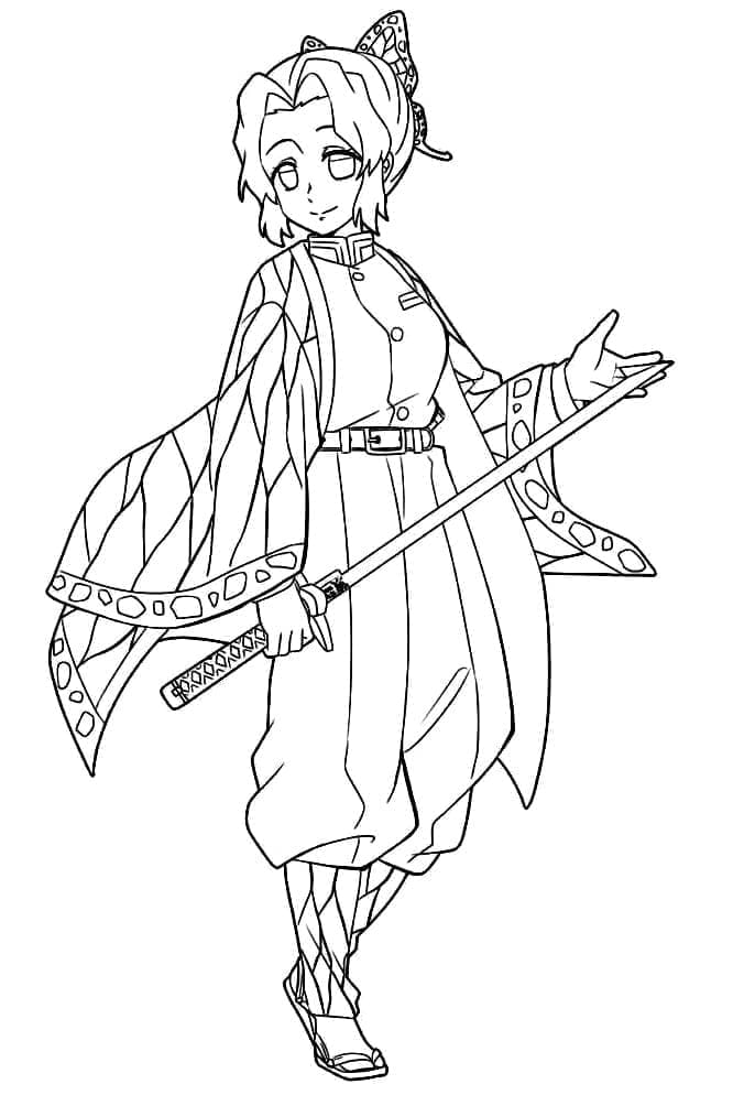 Kostenloser Shinobu ausmalbilder