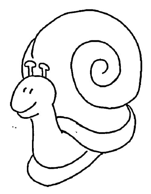 Kostenloses Bild einer Schnecke ausmalbilder
