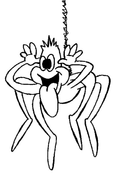 Kostenloses Bild einer Spinne ausmalbilder