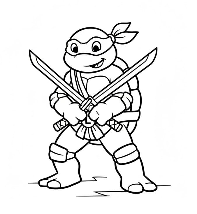 Kostenloses Bild von Ninja Turtles ausmalbilder